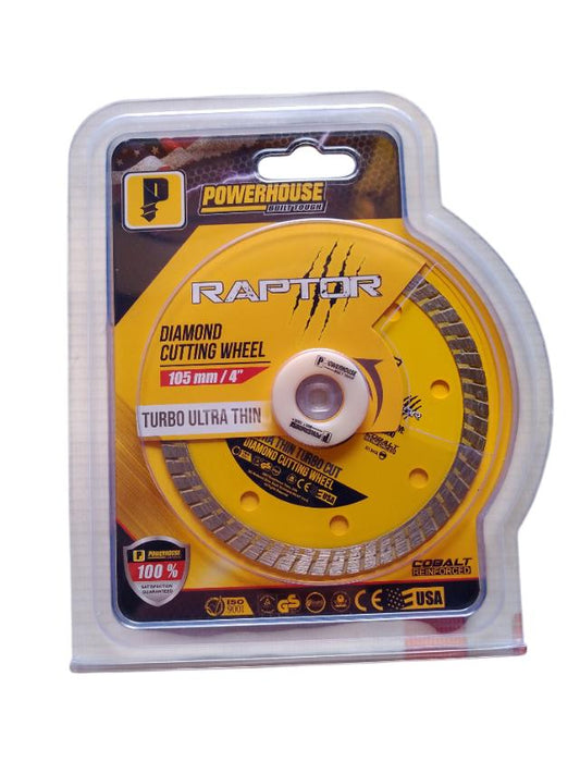 POWERHOUSE DIAMOND CUTTING WHEEL TURBO ULTRA THIN 105MM/4" (PHRS-DCW-UT105)