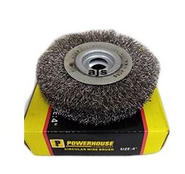 POWERHOUSE CIRCULAR WIRE BRUSH 4"