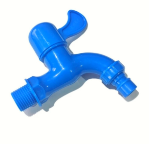 PVC BLUE FAUCET WITH HOSE CONNECTOR