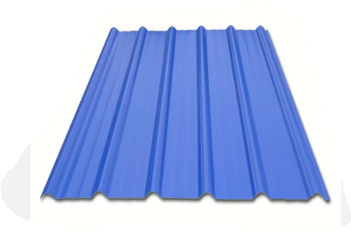 PVC CORRUGATED SHEET COLOR BLUE