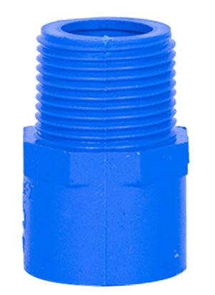 PVC BLUE MALE ADAPTOR 3/4