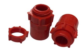 PVC ORANGE MALE ADAPTOR 3/4 W/ NUT