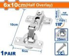 WADFOW CABINET HINGES 6X10CM HALF OVERPLAY WYD1902