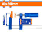 WADFOW F CLAMP 80X300CMM WCP2181