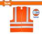 WADFOW REFLECTION VEST (COLOUR FLORESCENT ORANGE )XL WRV1801