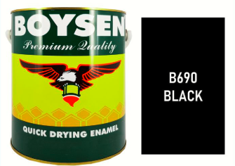 QUICK DRYING ENAMEL BLACK 1/4L