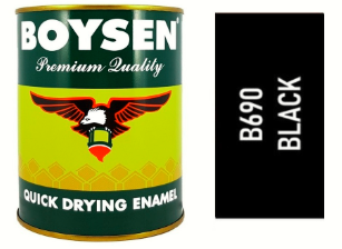 QUICK DRYING ENAMEL BLACK 1L