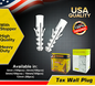 POWERHOUSE TOX WALL PLUG WITH/ STOPPER 12MM