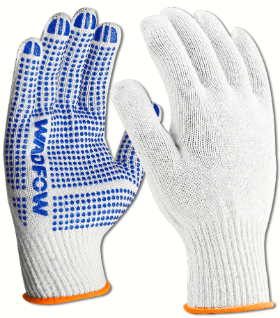 WADFOW Knitted & PVC Dots Gloves XL - WKG1801