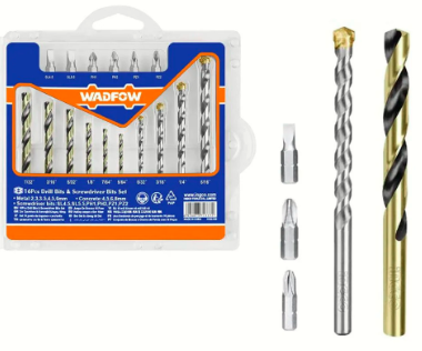 WADFOW 16pcs Drill Bits Screwdriver Bits Set - UWKS 4165