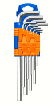 WADFOW HEX KEY WHK1291 9PCS/SET 10MM-1.5