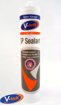 V-TECH SILICONE SEALANT BLACK