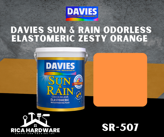 DAVIES SUN & RAIN ODORLESS ELASTOMERIC ZESTY ORANGE (SR-507)