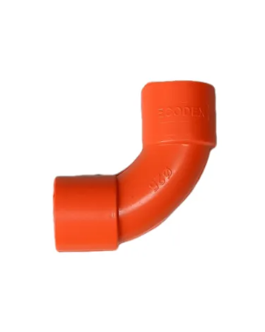 ECODEX ORANGE PVC SHORT ELBOW 3/4