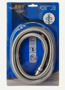 ROSCO SHOWER/BIDET STAINLESS HOSE 1.5M