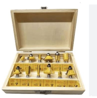 POWERHOUSE ROUTER BITS 12PCS/SET (PH-RBSET-1/4-12)