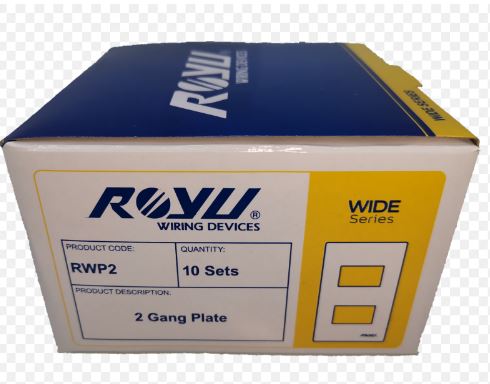 ROYU 2 GANG PLATE