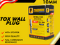 POWERHOUSE TOX WALL PLUG WITH/ STOPPER 10MM