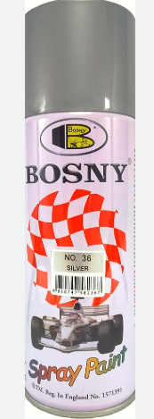 BOSNY SPRAY PAINT SILVER (BOX)