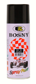 BOSNY SPRAY PAINT GLOSS BLACK (BOX)