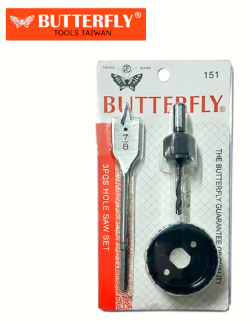 BUTTERFLY HOLE SAW SET 3PCS #151