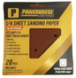 POWERHOUSE 1/4 SHEET SANDING PAPER