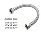 SHARK STAINLESS FLEXIBLE HOSE 1/2X1/2X20