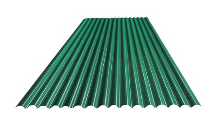 CORRUGATED SHEET COLOR GREEN 12FT