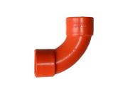 SHORT RED ORANGE CONDUIT ELBOW ''3/4