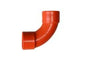 SHORT RED ORANGE CONDUIT ELBOW ''3/4