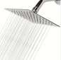 WATERHOSE RAIN SHOWER SQUARE CHROME