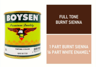 TINTING COLOR BURNT SIENNA 1/4L