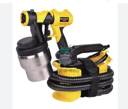 POWERHOUSE ELECTRIC HIGH PRESSURE-LOW PRESSURE SPRAY GUN W/ STAINLESS CONTAINER CUP