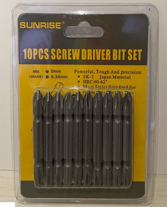 SUNRISE SCREW DRIVER SET 5MMX6.35