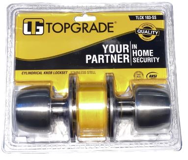 TOPGRADE CYLINDRICAL KNOB LOCKSET