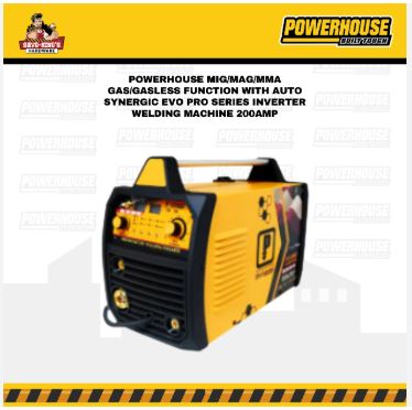 POWERHOUSE MIG/MA/MMA GAS/GASLESS FUNCTION WITH AUTO SYNERGIC EVO PRO SERIES INVERTER WELDING MACHINE 250AMP