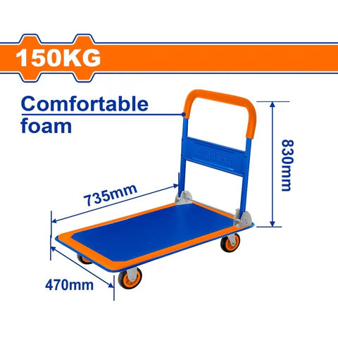 Wadfow  Foldable Platform Hand Truck with Comfortable Foam Handle  150kg (WWB1315)