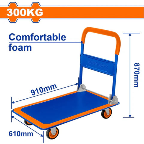 Wadfow  Foldable Platform Hand Truck with Comfortable Foam Handle  300kg (WWB1330)