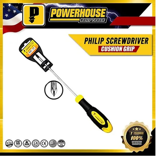 POWERHOUSE CUSHION GRIP SCREWDRIVER  1/4X6"