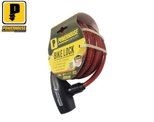 POWERHOUSE BIKE LOCK RED