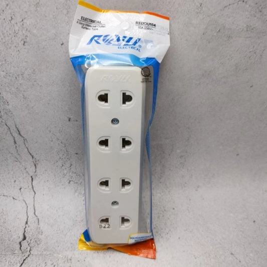 ROYU QUADRUPLE CONVENIECE OUTLET SURFACE TYPE (REDOU104)