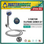 WATERHOUSE ABS 3 FUNCTION SINGLE TELEPHONE SHOWER HEAD CHROME