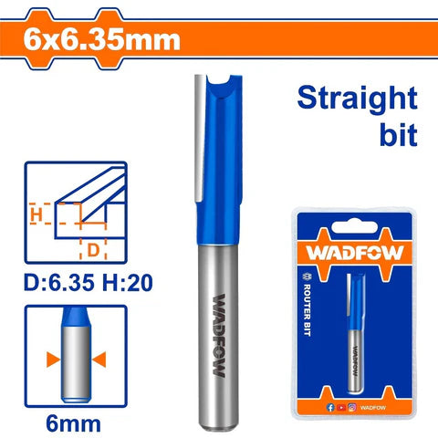 Wadfow  Router Bit  6mm x 6.35 (WRG1401)